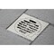 Kingston Brass Watercourse Symmetric 4" Square Grid Shower Drain, Nickel BSF4262BN - alternate 2
